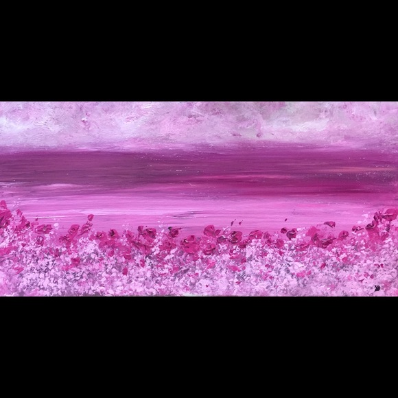 Other - 🌸💕pink beach floral💕🌸 original painting